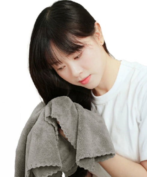 ヘアドライタオル 超高吸水速乾ヘアタオル 瞬間吸水タオル 時短 髪用タオル ドライヤー短縮タオル お風呂上がりバスタオル 持ち運び便利大判タオル 美髪ヘアキャップ 11GFJ-MJA