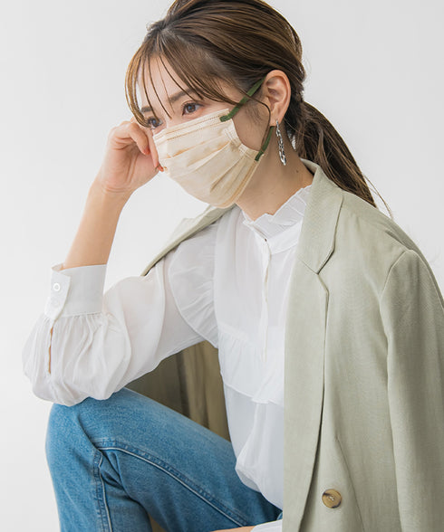血色マスク バイカラーマスク 20枚入り 3層不織布 2Dマスク 小顔マスク おしゃれ 全8色 ウイルス対策 快適ピンクマスク 使い捨てプリーツマスク 花粉症対策 11KZ-2DB20