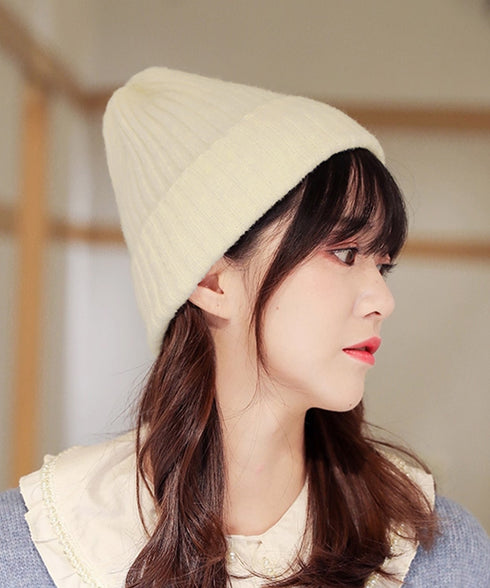 リブニット帽秋冬 シンプルニットビーニー レディース カラフルニットワッチキャップ 防寒ベーシック 小顔帽子韓国風 暖かいペアルック帽 無地カップル帽ユニセックス 1FENGJ-001