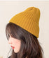 リブニット帽秋冬 シンプルニットビーニー レディース カラフルニットワッチキャップ 防寒ベーシック 小顔帽子韓国風 暖かいペアルック帽 無地カップル帽ユニセックス 1FENGJ-001