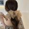 ビックリボン バレッタ ヘアアクセ韓国風 おしゃれ ヘアアクセサリー レディース フェミニン まとめ髪 大人かわいいヘアアレンジ 大きめ髪留め リボンクリップ上品 1MOCHA-001