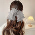 ビックリボン バレッタ ヘアアクセ韓国風 おしゃれ ヘアアクセサリー レディース フェミニン まとめ髪 大人かわいいヘアアレンジ 大きめ髪留め リボンクリップ上品 1MOCHA-001