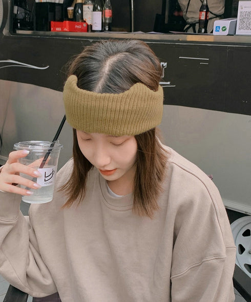 猫耳リブニットヘアバンド 幅広い 髪留め レディース 洗顔髪飾り 無地 スポーツヘアバンド ヨガ ダンス 可愛いニットターバン お風呂上り カジュアルヘアアレンジ 1XIAOMJ-001