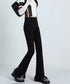 フレアパンツ デニムパンツレディース美脚 ハイウエスト スキニーデニムパンツ 着やせ カジュアル ロングパンツ おしゃれ 裾フリンジ ジーパン 細身 スリム 韓国 1AMY-008
