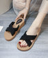 厚底サンダルジュート風クロスサンダル美脚 レディース 軽量サンダル 疲れない リゾートスリッパ 温泉 ビーチサンダル 水遊び ビーサン 歩きやすい プールサンダル 1CAIZU-001