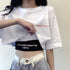 ヘソ出しtシャツ タンクトップ 韓国 2点セット トップス 春夏 ショート丈tシャツ 半袖 セットアップ レディース カジュアル アンサンブル セクシー 1DANMEI-001