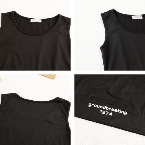 ヘソ出しtシャツ タンクトップ 韓国 2点セット トップス 春夏 ショート丈tシャツ 半袖 セットアップ レディース カジュアル アンサンブル セクシー 1DANMEI-001