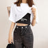 ヘソ出しtシャツ タンクトップ 韓国 2点セット トップス 春夏 ショート丈tシャツ 半袖 セットアップ レディース カジュアル アンサンブル セクシー 1DANMEI-001