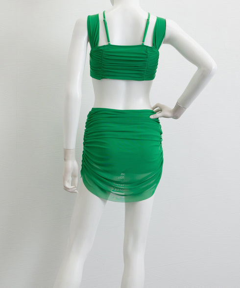 ビキニ水着 セクシーシャーリング水着夏海 オフショルダー水着 レディース 2way ホルター水着セット 露出控えめ 大人可愛いハイウエスト お洒落スイムウェア 1DERUI-001