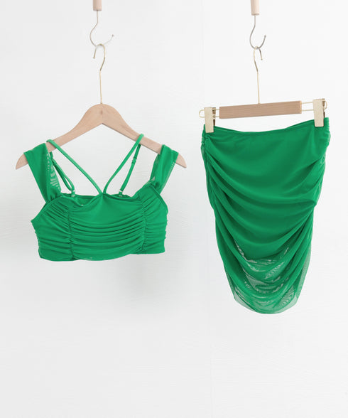 ビキニ水着 セクシーシャーリング水着夏海 オフショルダー水着 レディース 2way ホルター水着セット 露出控えめ 大人可愛いハイウエスト お洒落スイムウェア 1DERUI-001