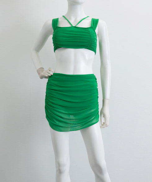 ビキニ水着 セクシーシャーリング水着夏海 オフショルダー水着 レディース 2way ホルター水着セット 露出控えめ 大人可愛いハイウエスト お洒落スイムウェア 1DERUI-001