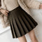 プリーツミニスカート ハイウエスト韓国 インナーパンツ付き 秋冬Aラインスカート レディース 普段着 ショート丈スカート お洒落 ボトムス きれいめ 制服 1DIEL-001