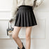 プリーツミニスカート ハイウエスト韓国 インナーパンツ付き 秋冬Aラインスカート レディース 普段着 ショート丈スカート お洒落 ボトムス きれいめ 制服 1DIEL-001