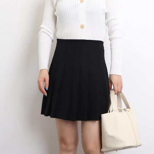 プリーツミニスカート ハイウエスト韓国 インナーパンツ付き 秋冬Aラインスカート レディース 普段着 ショート丈スカート お洒落 ボトムス きれいめ 制服 1DIEL-001