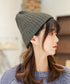 リブニット帽秋冬 シンプルニットビーニー レディース カラフルニットワッチキャップ 防寒ベーシック 小顔帽子韓国風 暖かいペアルック帽 無地カップル帽ユニセックス 1FENGJ-001