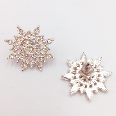 ピアス レディース 雪の結晶 ピアス レディース 雪の結晶 スノーフレークピアス 華奢 アクセサリー 小物 1GTUO-001