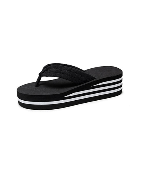 軽量 厚底トングサンダル レディース 夏 ウェッジソールサンダル 歩きやすい 海ビーチサンダル 鼻緒スリッパ 痛くない 滑らない コンフォートサンダル 疲れにくい 1HONGX-001