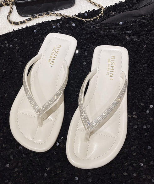 キラキラ トングサンダル レディース夏靴 フラットサンダル 軽量歩きやすい ぺたんこストラップサンダル おしゃれ きらきら可愛い 履きやすい 美脚サンダル 韓国風 1JL-002