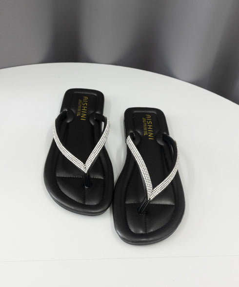 キラキラ トングサンダル レディース夏靴 フラットサンダル 軽量歩きやすい ぺたんこストラップサンダル おしゃれ きらきら可愛い 履きやすい 美脚サンダル 韓国風 1JL-002