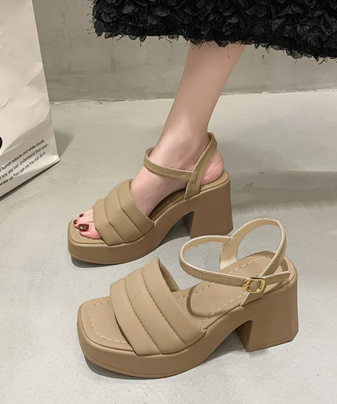 ミュール厚底サンダルスクエアトゥ 韓国風 安定感 チャンキーヒールサンダル オープントゥ 履歩きやすいサマーサンダル 痛くない コンフォートサンダル 夏靴新作人気 1JL-003