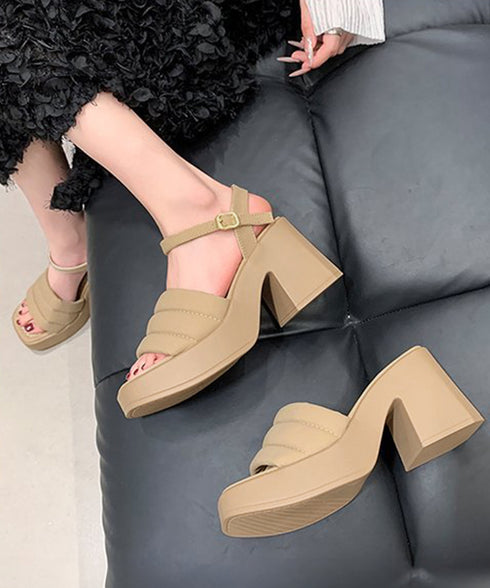 ミュール厚底サンダルスクエアトゥ 韓国風 安定感 チャンキーヒールサンダル オープントゥ 履歩きやすいサマーサンダル 痛くない コンフォートサンダル 夏靴新作人気 1JL-003