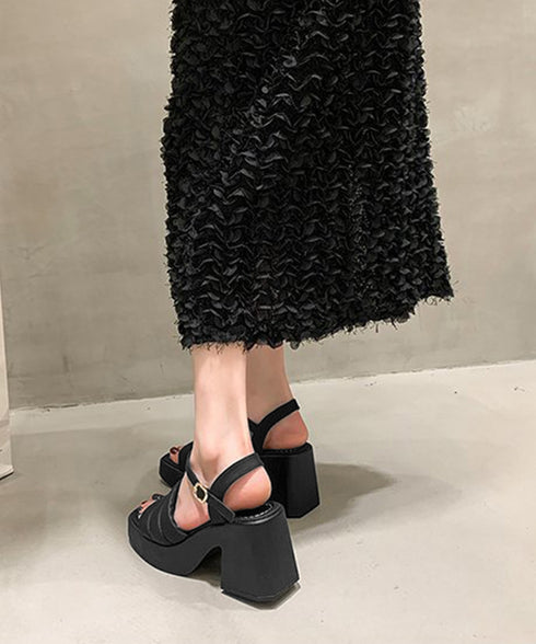 ミュール厚底サンダルスクエアトゥ 韓国風 安定感 チャンキーヒールサンダル オープントゥ 履歩きやすいサマーサンダル 痛くない コンフォートサンダル 夏靴新作人気 1JL-003