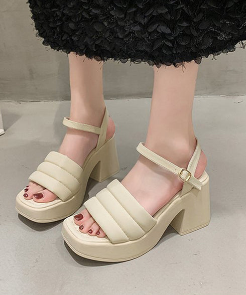 ミュール厚底サンダルスクエアトゥ 韓国風 安定感 チャンキーヒールサンダル オープントゥ 履歩きやすいサマーサンダル 痛くない コンフォートサンダル 夏靴新作人気 1JL-003