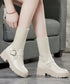 ニットブーツ レディース ソックスブーツ 厚底ショートブーツ 2way美脚ワークブーツ バックルベルト 秋冬ブーティー カジュアルシューズ 歩きやすい靴おしゃれ 1JL-004