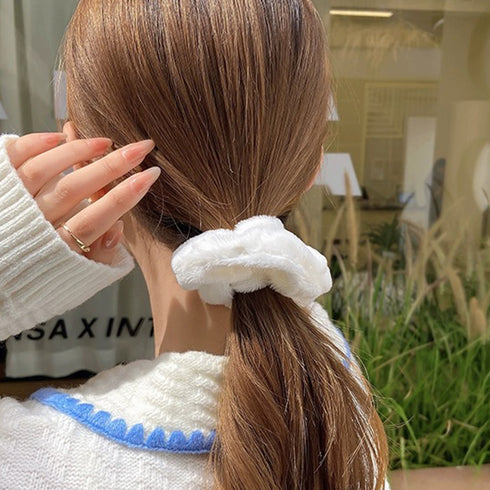 シュシュ 7本セット秋冬ヘアアクセサリー レディース ヘアゴム おしゃれまとめ髪 簡単ヘアアレンジ 大人可愛い 韓国 ふわふわファーシュシュ 髪留め プチプラ人気 1JSHAN-001