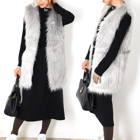 ファー ベスト レディース ジレ ファ ファー ベスト レディース ジレ ファ チョッキ ベスト 前開き 毛皮 ベスト 秋冬 アウター レディース 1JUSHI-001