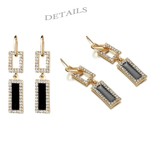 ピアス スクエア レディース シンプル ピアス スクエア レディース シンプル ラインストーン アクセサリー 大人可愛い 1LIANCH-010