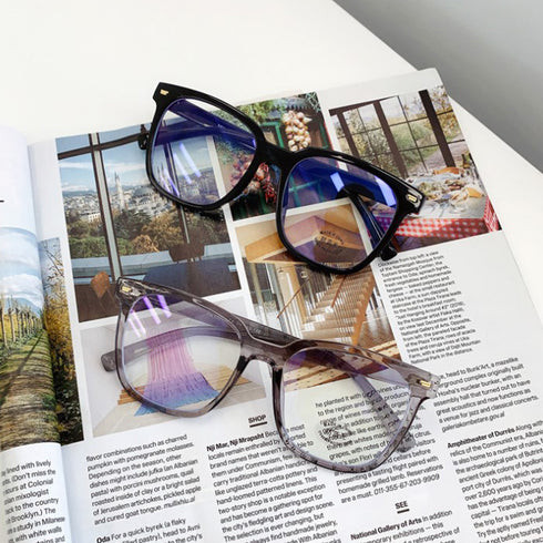 ブルーライトカットメガネ レディース ブルーライトカットメガネ レディース 黒縁 パソコンメガネ 伊達メガネ ビックフレームおしゃれ PCめがね ユニセックス 1MIMAN-003