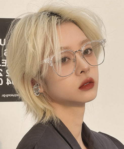 クリアレンズ伊達メガネブルーライトカット サーモントメガネ レディース 韓国風細縁めがね 軽量 おしゃれ ギークシックメガネ クラシック小顔眼鏡 レトロアイウェア 1MIMAN-004