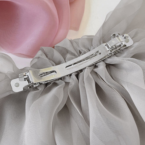 ビックリボン バレッタ ヘアアクセ韓国風 おしゃれ ヘアアクセサリー レディース フェミニン まとめ髪 大人かわいいヘアアレンジ 大きめ髪留め リボンクリップ上品 1MOCHA-001