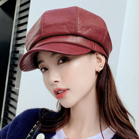 キャスケット 帽子 レディース 人気 キャスケット 帽子 レディース 人気 フェイクレザー キャスケット 合皮 マドロスハット 1MUXIA-003