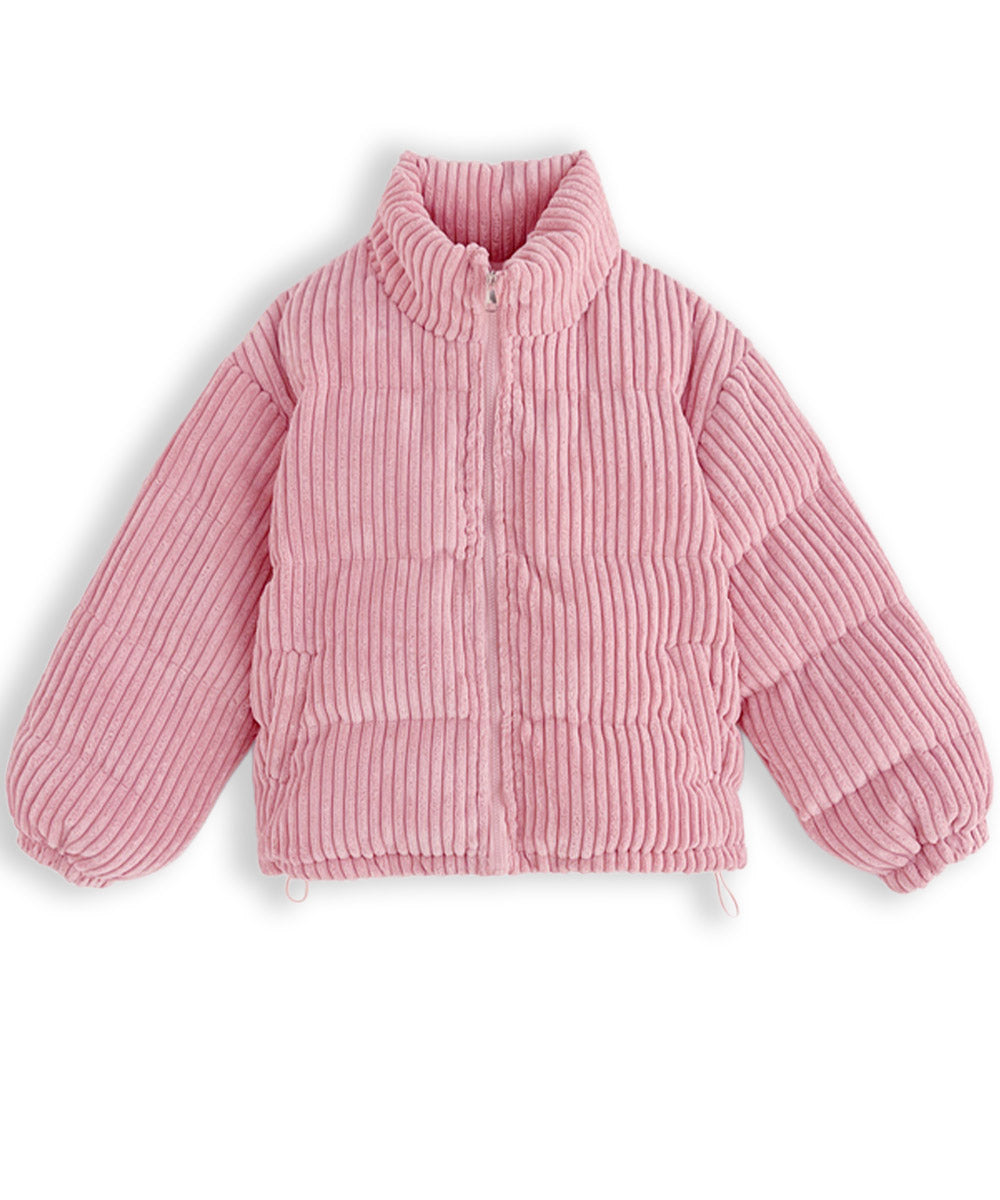 コーデュロイ 中綿ジャケット ショート丈