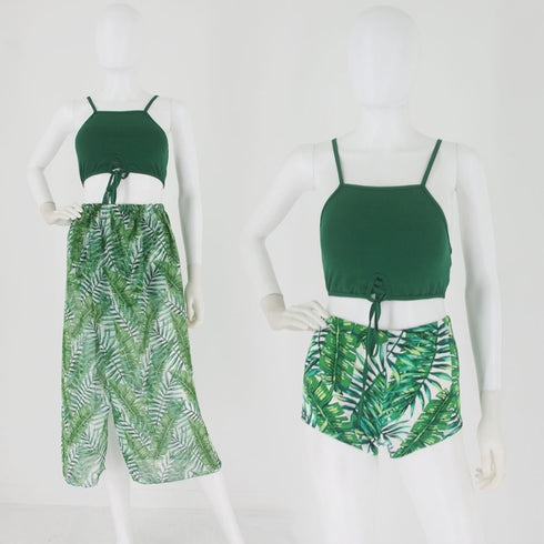 水着 レディース 体型カバー タンキニ 水着 レディース 体型カバー タンキニ 3点セット ビキニ セクシー 海外 リゾート 水着 1QINGMU-004