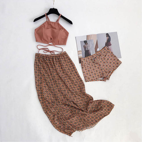 水着 レディース 体型カバー タンキニ 水着 レディース 体型カバー タンキニ 3点セット ビキニ セクシー 海外 リゾート 水着 1QINGMU-004