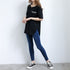 ロングtシャツ レディース 韓国 ロゴT 英字ロゴカットソー サイドスリット 体型カバー ゆったりトップス 半袖プルオーバー ビッグシルエット おしゃれ 夏服 1RIRIT-028