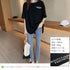 ロングtシャツ レディース 韓国 ロゴT 英字ロゴカットソー サイドスリット 体型カバー ゆったりトップス 半袖プルオーバー ビッグシルエット おしゃれ 夏服 1RIRIT-028