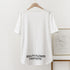 ロングtシャツ レディース 韓国 ロゴT 英字ロゴカットソー サイドスリット 体型カバー ゆったりトップス 半袖プルオーバー ビッグシルエット おしゃれ 夏服 1RIRIT-028
