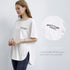 ロングtシャツ レディース 韓国 ロゴT 英字ロゴカットソー サイドスリット 体型カバー ゆったりトップス 半袖プルオーバー ビッグシルエット おしゃれ 夏服 1RIRIT-028