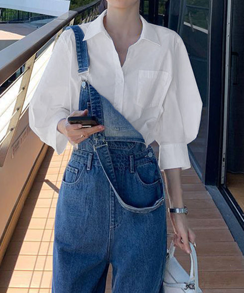 シャツブラウス レディース 七分袖シャツ Vネックブラウス 春夏 スタンダードシャツ白 オフィスカジュアル 大人女性 お洒落 フォーマルシャツ 韓国ワイシャツ通勤 1SUYUZI-006