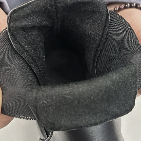 サイドゴアブーツ 裏起毛 ショートブーツ レディース 裏微起毛ブーティ PUレザーローヒールブーツ 歩きやすい 美脚脚長 履きやすいアンクルブーツ コンフォート靴 1TJ-001
