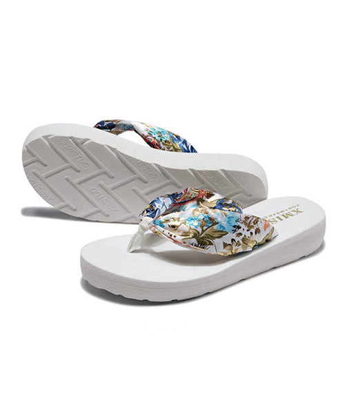 トングサンダル レディースビーチサンダル 軽量ビーサン美脚 ぺたんこ スリッパサンダル 歩きやすい ボヘミア風夏靴 フラットサンダル大人可愛い リゾートスリッパ夏 1WLONG-003