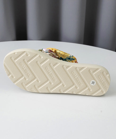 トングサンダル レディースビーチサンダル 軽量ビーサン美脚 ぺたんこ スリッパサンダル 歩きやすい ボヘミア風夏靴 フラットサンダル大人可愛い リゾートスリッパ夏 1WLONG-003