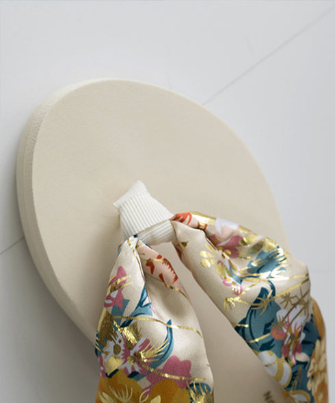 トングサンダル レディースビーチサンダル 軽量ビーサン美脚 ぺたんこ スリッパサンダル 歩きやすい ボヘミア風夏靴 フラットサンダル大人可愛い リゾートスリッパ夏 1WLONG-003