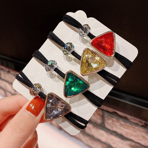 ヘアゴム4点セット ポニーフックセット 大人可愛い ヘアアクセサリー 簡単ヘアアレンジ おしゃれ 髪留め 韓国 ヘアフック まとめ髪 シニヨン カラーゴム髪飾り 1WUTOU-003