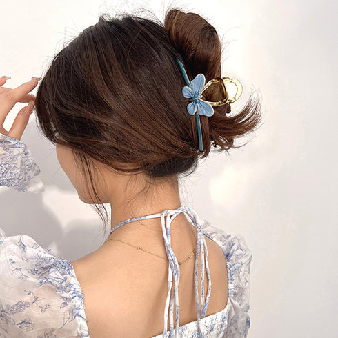 バンスクリップ 大きめ 蝶々ヘアクリップ 韓国風 大人可愛い ヘアクリップ 髪留め おしゃれ髪飾り まとめ髪 かわいい ヘアアクセサリー しっかり留まる 簡単挟む 1WUTOU-006