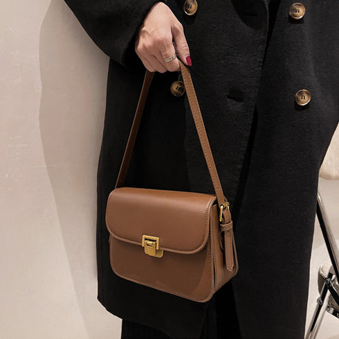 ミニスクエアショルダーバッグ コンパクト 小さめかばん フェイクレザー 斜めかけバッグ お出掛け 大人可愛い ハンドバッグ 肩掛けバッグ 通勤通学 合皮ポシェット 1XIUF-053